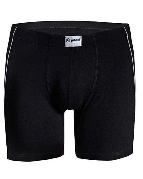 YILDIZ 105-106-107-108 Erkek Modal Biyeli Boxer - 1 Adet  XL Siyah
