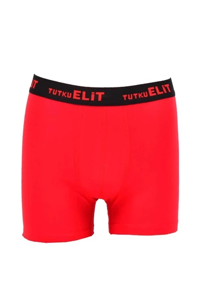 Tutku Elit Erkek Modal Elastan Spor Boxer 1252 - 3 Adet  L Kırmızı