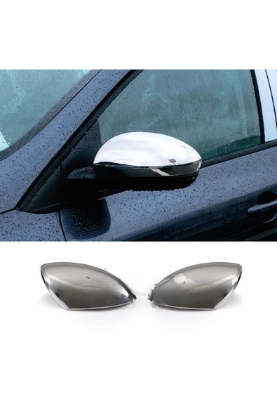 Renault Megane 4 Krom Ayna Kapağı 2 Parça 2015 Ve Üzeri Paslanmaz Çelik