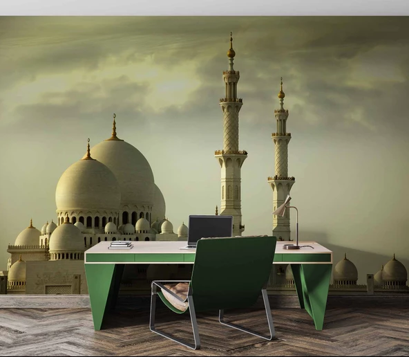 Seyh Zayid Camii Manzarası Duvar Kağıdı - Resim 2
