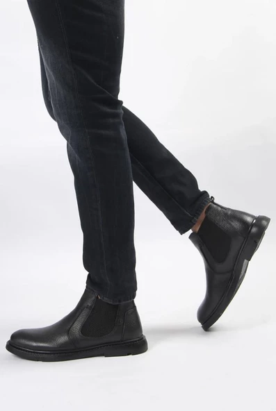 Fix 31925 Hakiki Deri Kürklü Bağsız Erkek Bot - 2