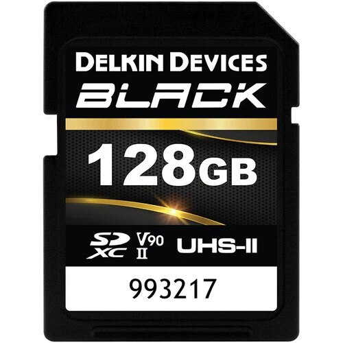 DELKIN DEVICES BLACK 128GB SD UHS-II U3 V90