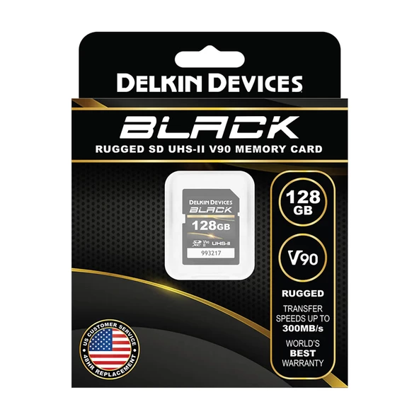 DELKIN DEVICES BLACK 128GB SD UHS-II U3 V90 - 2