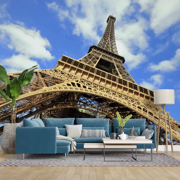 Fransa Paris Eyfel Kulesi Manzarası Duvar Kağıdı ürün görseli