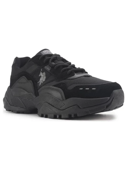 U.S.POLO ASSN YOTA 4PR SİYAH GRİ COMFORT CASUAL ANATOMİK SPOR AYAKKABISI - 4