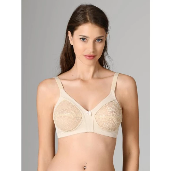 Nbb 352 Toparlayıcı Dantelli Minimizer Sütyen  Ten 110B ürün görseli 1