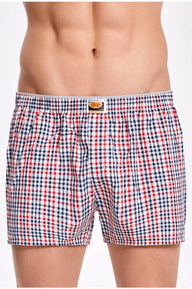 İlke Erkek Poplin  Boxer 002 - 3 Adet  M Karışık Renk - Resim 3