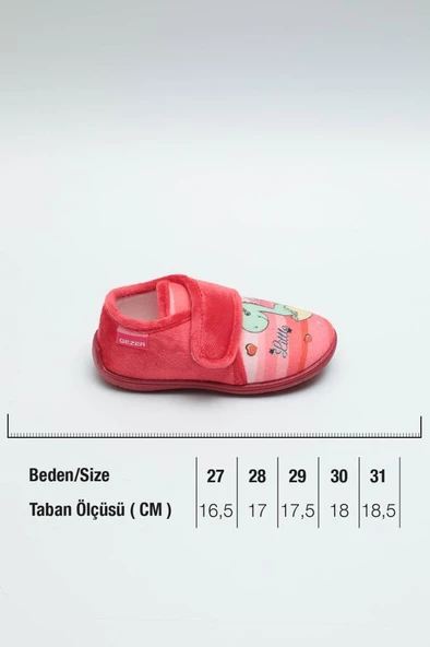 Gezer 03094 Temal Kumaş Kız Çocuk Halı Ayakkabı 27-30 - 3