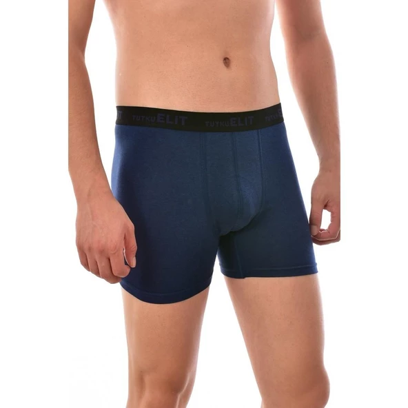 3'Lü TUTKU ELİT Modal Elastan Spor Boxer  Lacivert 2XL