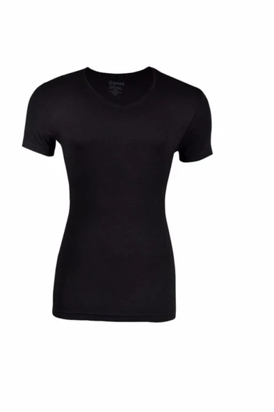 Yıldız Erkek Modal Likralı O Yaka Fanila Atlet -335-336-337  XL Siyah - Resim 8