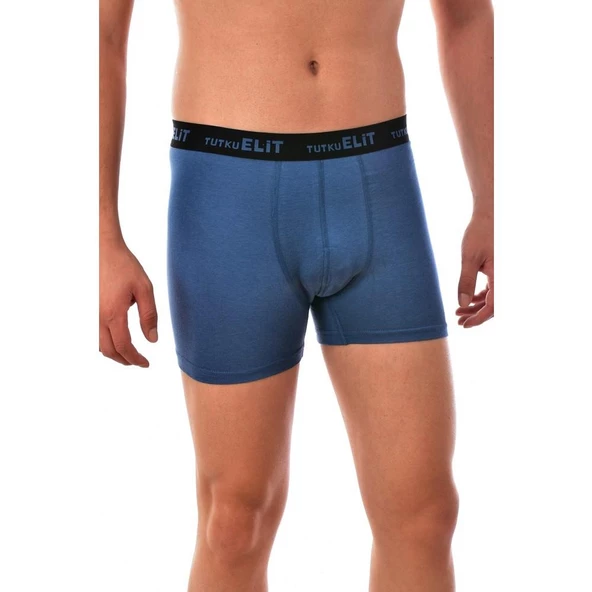 6'Lı TUTKU ELİT Modal Elastan Spor Boxer  2XL Mavi