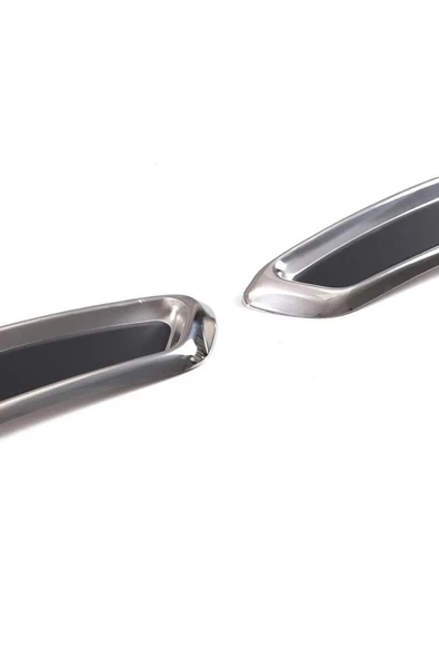 Vw Passat B8 Krom Arka Tampon Alt Çıta + Egzoz Görünümlü Difüzör 2015-2019 P.çelik - 7