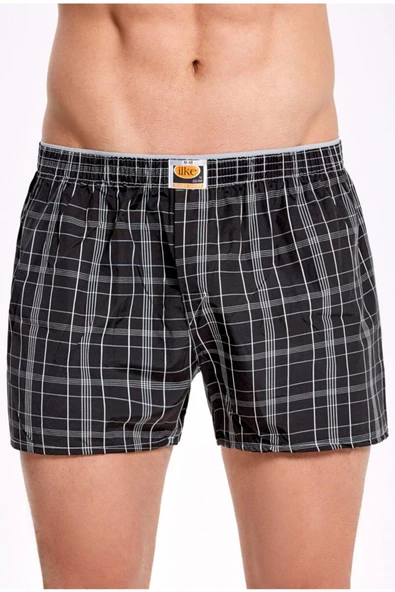 İlke Erkek Poplin  Boxer 002 - 6 Adet  M Karışık Renk