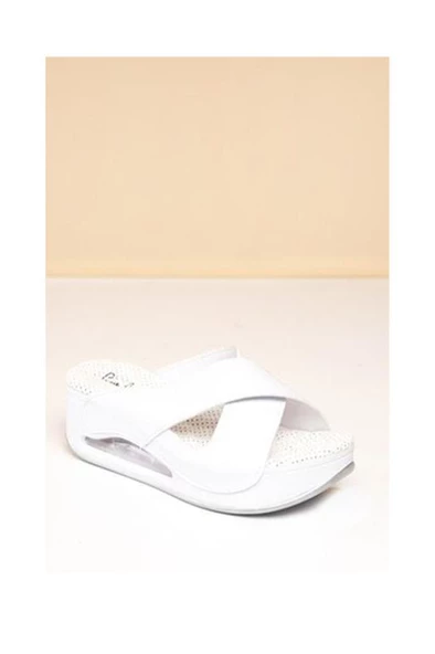 Pierre Cardin 1408 Deri Ortopedik Kadın Terlik - Resim 2