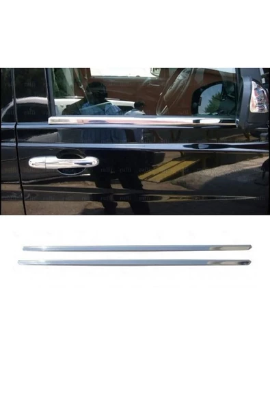 Mercedes Viano W639 Uyumlu Krom Cam Çıtası 2 Parça 2003-2014 Arası Paslanmaz Çelik