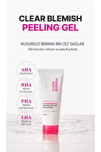 NEXTBEAU,Yoğun Temizleyici Clear Blemish Peeling Jel