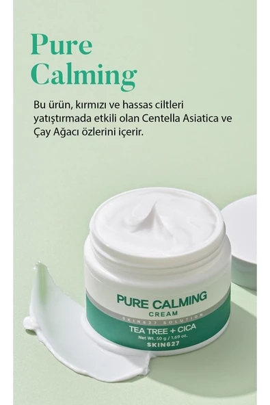 SKIN627,Kore Kozmetik Hassas Ciltler Için Yatıştırıcı Çay Ağacı Içeren Krem