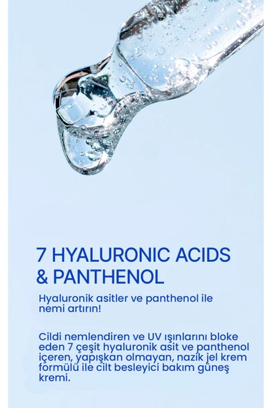 NEXTBEAU,Kore Kozmetik Ekstra Nemlendirici Iz Bırakmayan Hyaluronik Asitli Güneş Kremi Spf50 Pa - 7