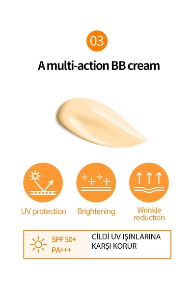 NEXTBEAU,Yüksek Kapatıcı Gold Radiance BB Krem (Light Bej) - 5