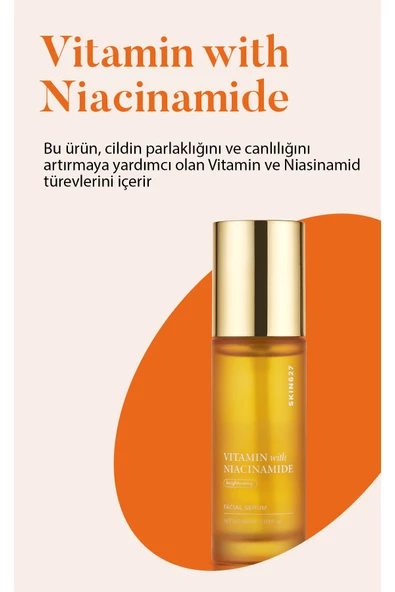 SKIN627,Kore Kozmetik Lekeli Ciltler Için Vitamin Ve Niacinamide Içeren Serum