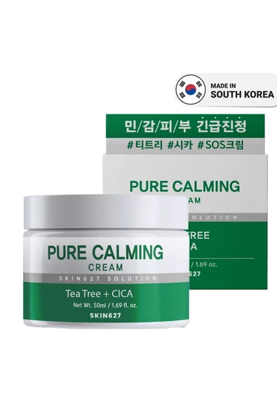 SKIN627,Kore Kozmetik Hassas Ciltler Için Yatıştırıcı Çay Ağacı Içeren Krem - 2