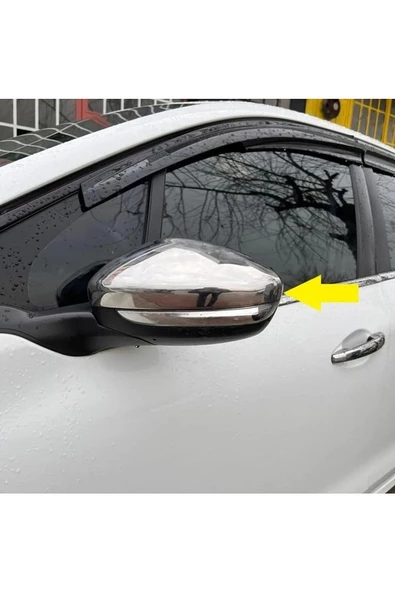 Peugeot 208 Krom Ayna Kapağı 2 Parça 2012 Ve Üzeri Paslanmaz Çelik - 3