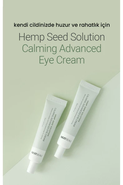 BISPACK,Nextbeau Sakinleştirici Aydınlatıcı Hemp Seed Solution Calming Göz Kremi - 2