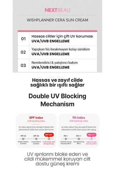 NEXTBEAU,Nextbeau Cilt Bariyeri Güçlendirici Aydınlatıcı Güneş Kremi Spf50+ PA++++ - 4
