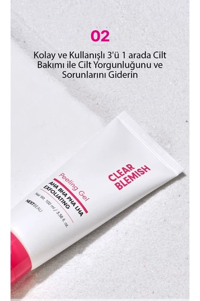 NEXTBEAU,Yoğun Temizleyici Clear Blemish Peeling Jel - 3