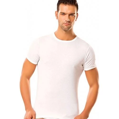 Erdem 1197 Ribana Sıfır Yaka Erkek Fanila  Beyaz 2XL - Resim 2