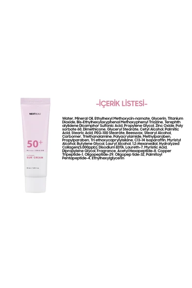 NEXTBEAU,Nextbeau Aydınlatıcı Leke Karşıtı Kolajen Güneş Kremi Spf 50+ PA++++ - 8