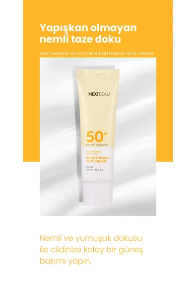 NEXTBEAU,Kore Kozmetik Yoğun Aydınlatıcı Güneş Kremi Spf 50 Pa - 6