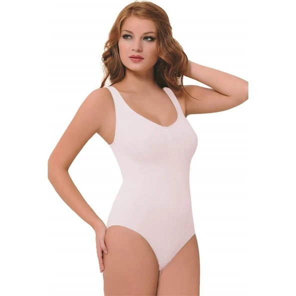 NBB BAYAN BODY ÇITÇITLI KORSE 2979  Beyaz M