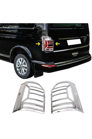 VW T6.1 TRANSPORTER 2019 Üzeri ABS Krom Stop Çerçeve 2 Parça
