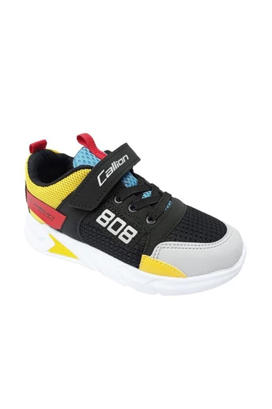 Callion 099 Sneakers Fashion Filet Ayakkabı Siyah Buz Sarı