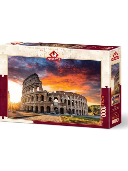 Art Puzzle Colosseum'Da Gün Batımı - 1000 Parça 5265