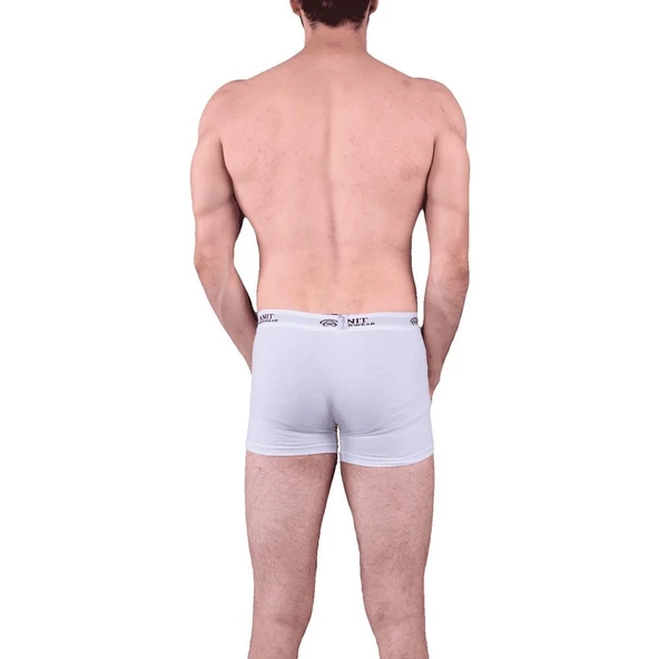 Anıt 1115 Erkek Likralı Boxer Esnek Boxer 3'Lü   Beyaz L