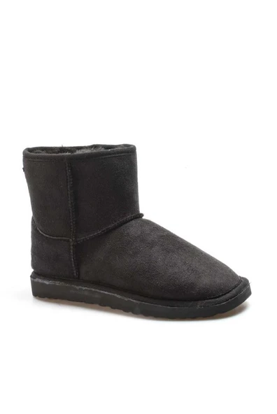 Fix 5105 Süet Kar Kış Kürklü Astar Bilek Kısa Kadın Bot - Resim 4