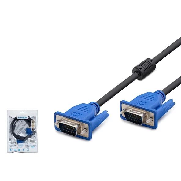 Hadron HDX7756 5mt OD6.0 VGA Kablo - Siyah