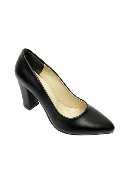 Nysa 3581 Baskılı Deri Stiletto  Fashıon Kadın Ayakkabı