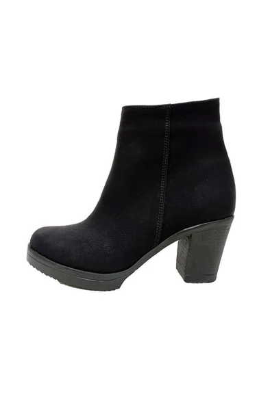 Efsun 2303-22 Yağlı Deri Fashion Fermuarlı Kadın Bot - Resim 6