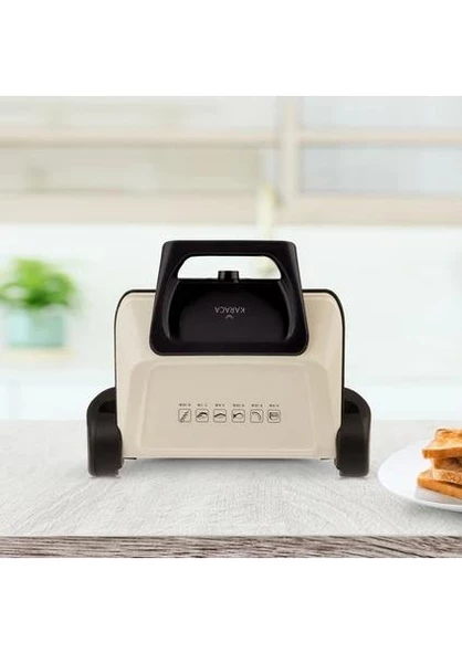 Karaca Future Plus Biodiamond Antibakteriyel Krem Tost Makinesi - Resim 3
