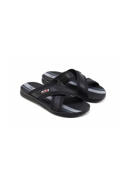 Muya 17353 Trend Fashion Çarpraz Erkek Terlik - 2