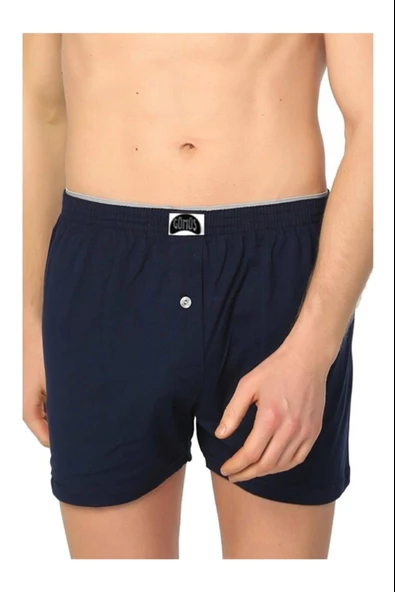 Gümüş Erkek Havlu Bel Pamuklu Boxer 4020 - 6 Adet  Lacivert 2XL