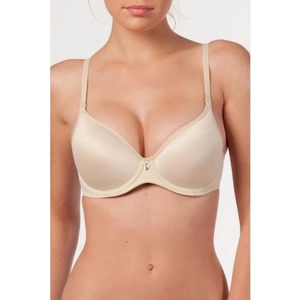 Le Jardin Fanetta Soft Cup Taşlı Büyük Beden Sütyen 9405  Ten 80B