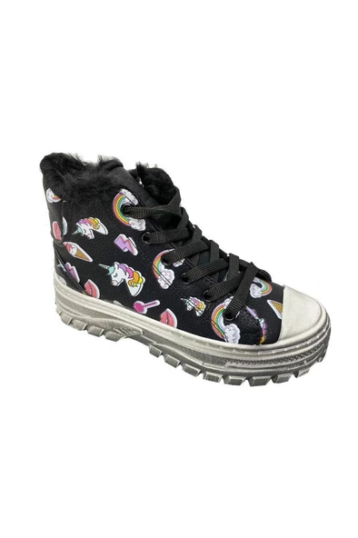 Cemre 3790 Sıvama Deri Kürklü Astar Kız Çocuk Bot 31-36 - 10