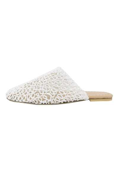 Melike Shoes 4002 Örgülü Trend Fashion Kadın Terlik - 2