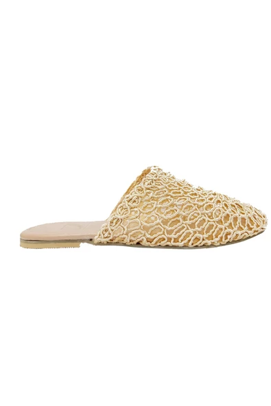 Melike Shoes 4002 Örgülü Trend Fashion Kadın Terlik - 5