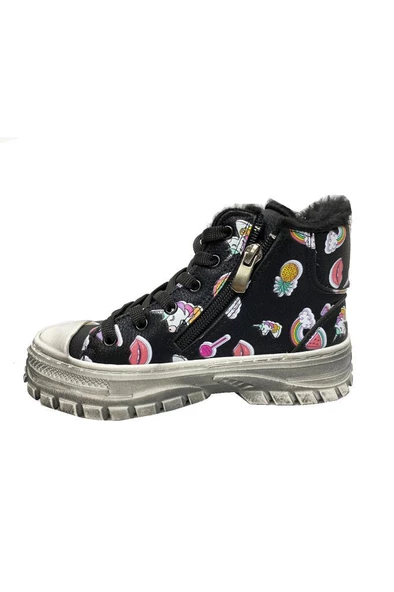 Cemre 3790 Sıvama Deri Kürklü Astar Kız Çocuk Bot 31-36 - 12