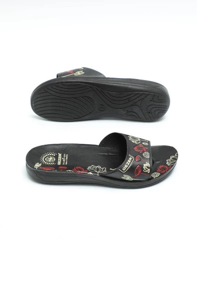 Gezer 13064 Relix Yapraklı Günlük Kadın Terlik - Resim 3